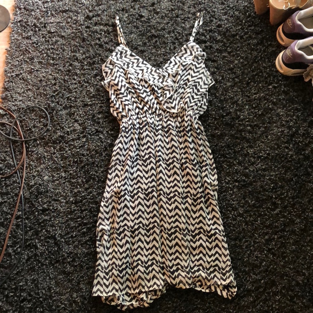 Black and white dress